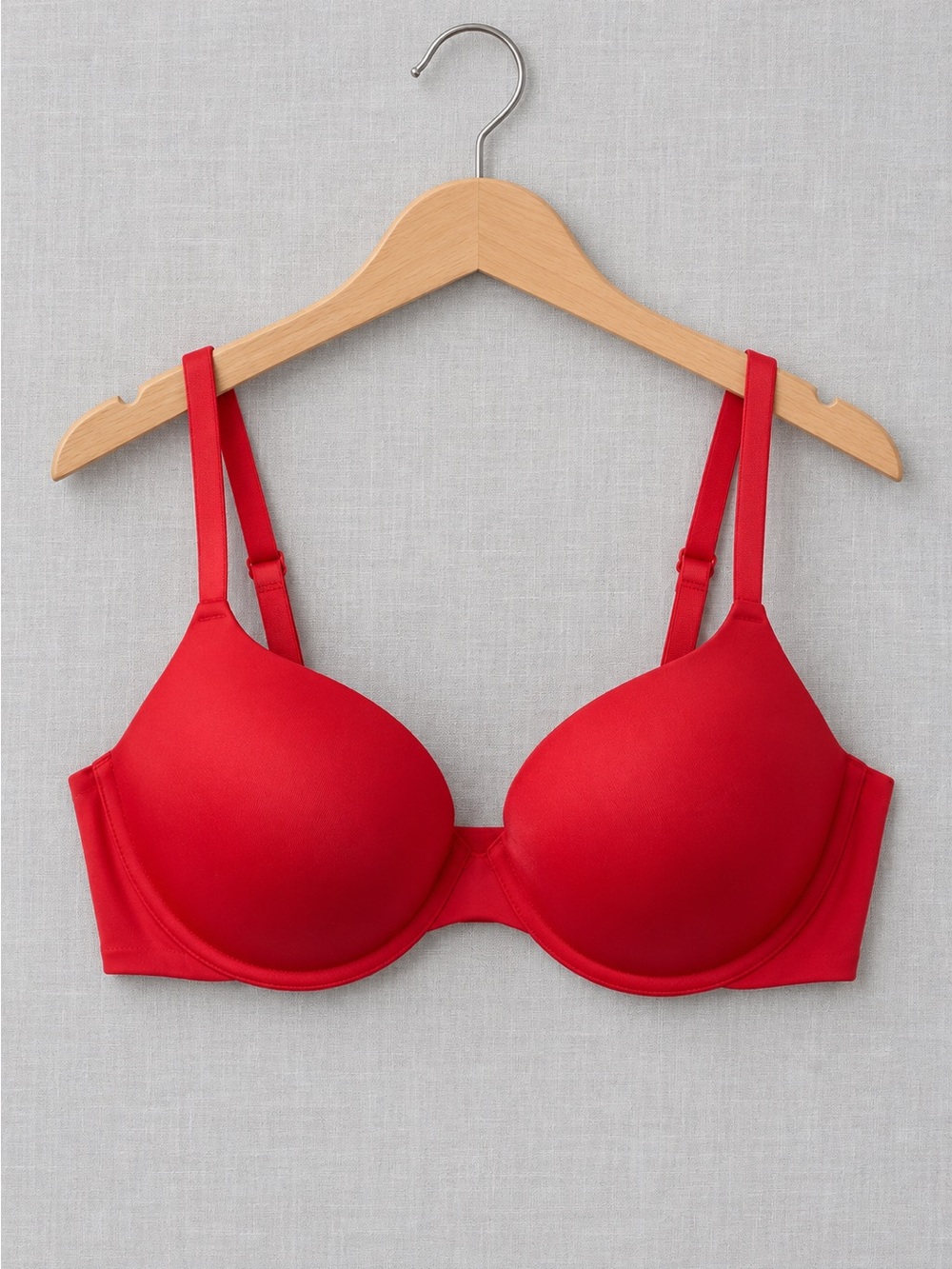 🍒3/33$ Calvin Klein Smooth Red T-Shirt Bra with Light Padding